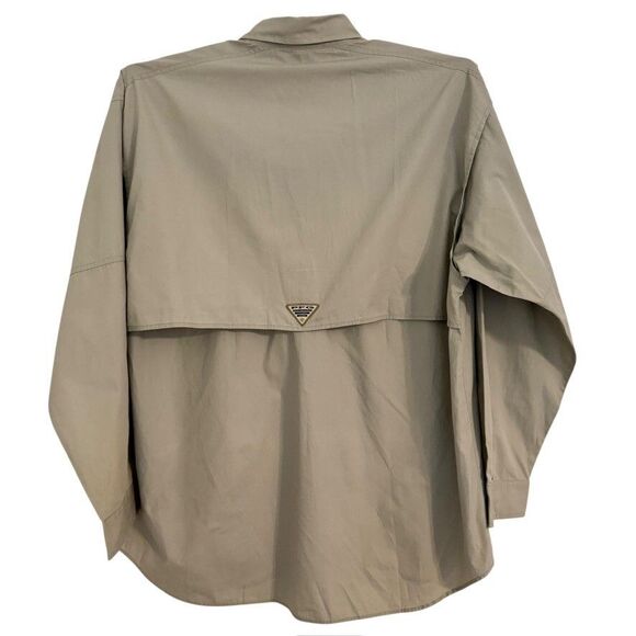 Columbia Men’s Size XL PFG Bonehead™ Long Sleeve Shirt Color Fossil Vents - Picture 5 of 12